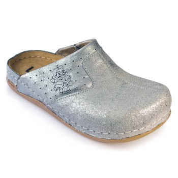 LEON DEČIJE KLOMPE 801 SREBRNE